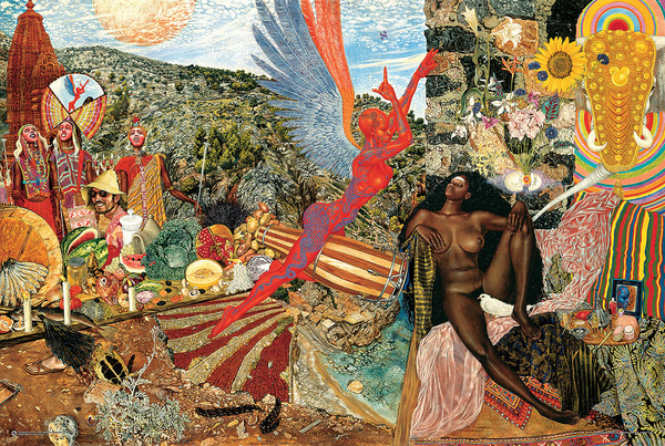 Juliste Mati Klarwein - Santana Annunciation (Abraxas Cover Artwork)