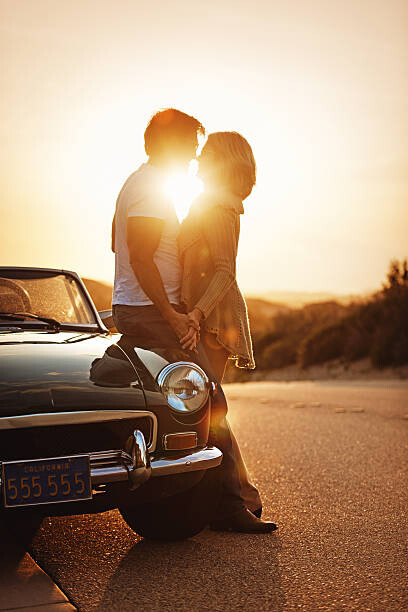 Juliste Mature Couple on Roadtrip