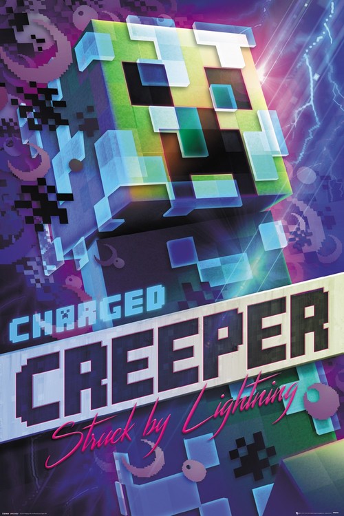 Juliste  Minecraft - Charged Creeper