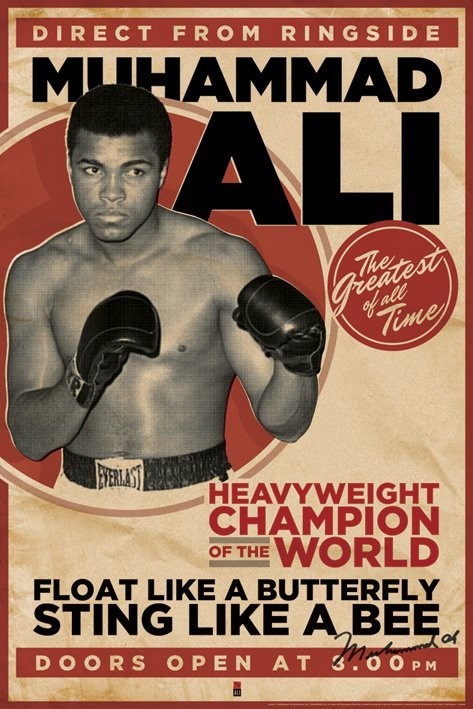 Juliste Muhammad Ali - vintage