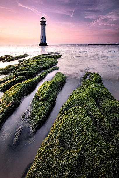 Juliste Perch Rock lighthouse
