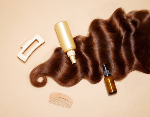 Juliste Photo of female brunette hair, hairclip,