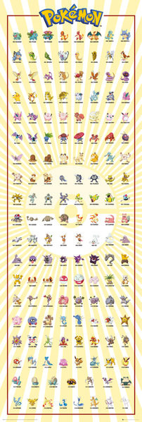 Juliste Pokemon - Kanto 151