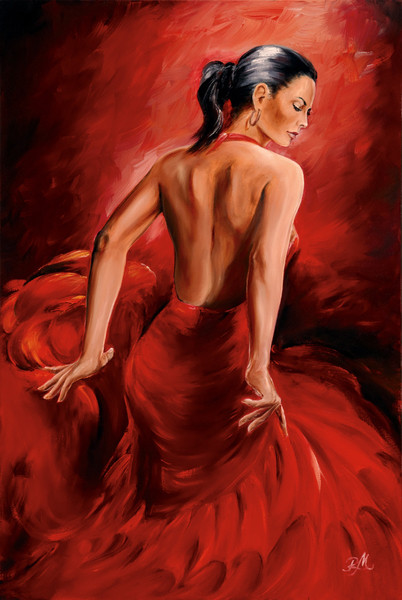 Juliste R. Magrini Flamenco - Red Dancer