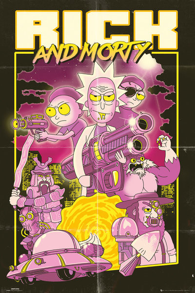 Juliste Rick and Morty - Action Movie