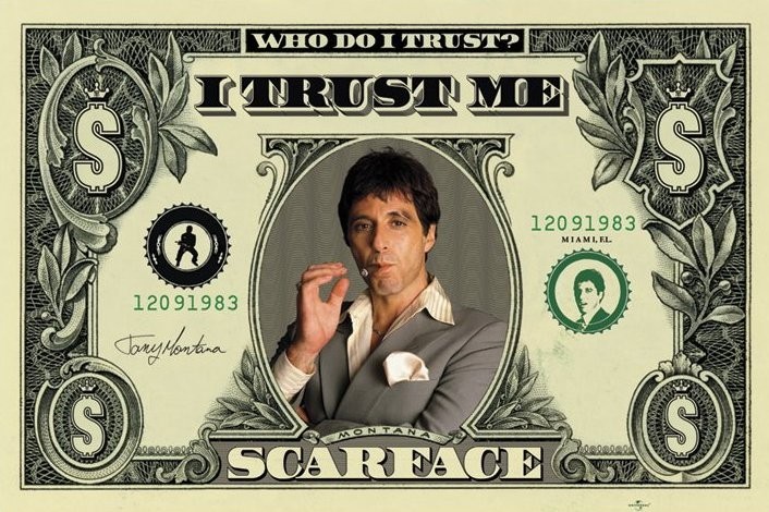 Juliste SCARFACE - dollar