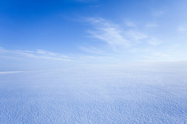 Juliste Snowy field.