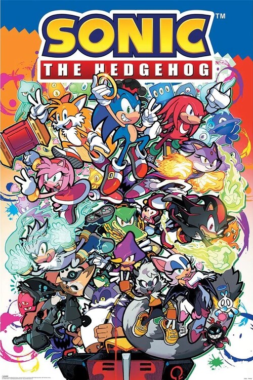 Juliste Sonic The Hedgehog - Sonic Comic Characters