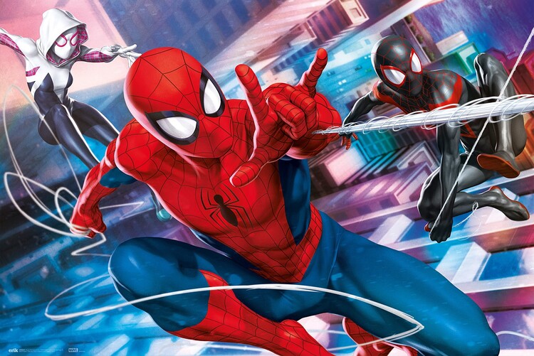 Juliste Spider-Man, Miles Morales and Gwen
