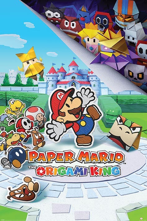 Juliste Super (Paper) Mario - The Origami King