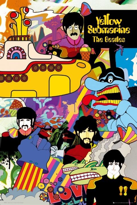Juliste the Beatles - yellow submarine