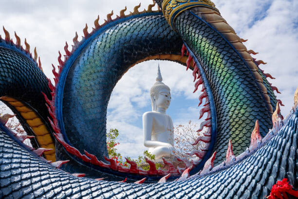 Juliste The Buddha image is seen through