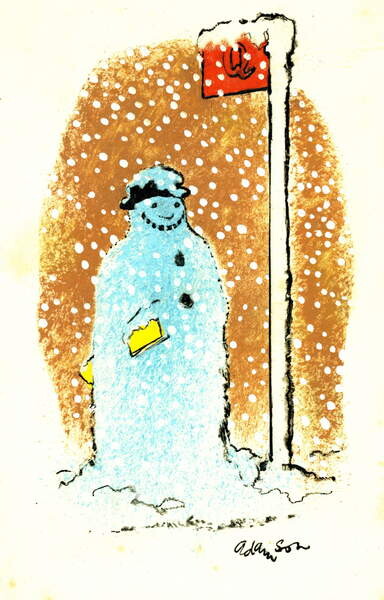 Juliste Waiting for the Bus, 1973