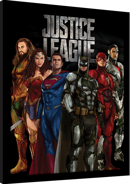 Framed poster Justice League Movie - Stand Tall
