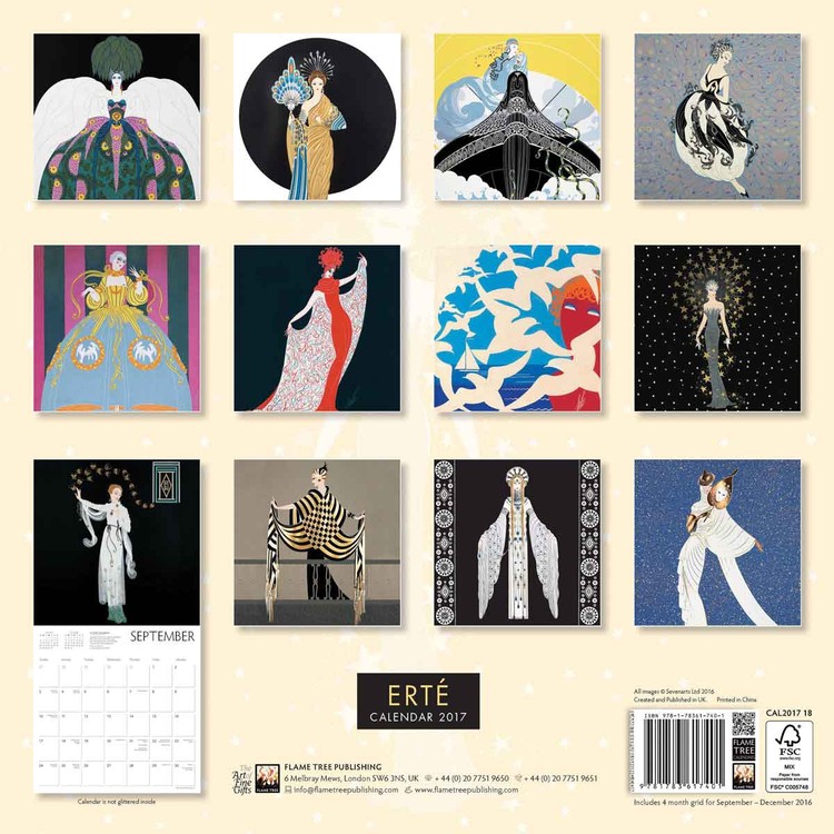 Erte Calendar 2025