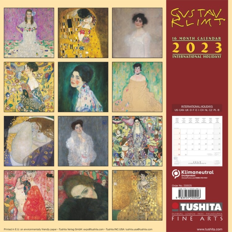 Gustav Klimt -Women - Seinäkalenterit 2023 | Osta Europosters