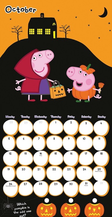 Pipsa Possu - Peppa Pig - Seinäkalenterit 2015 | Osta Europosters