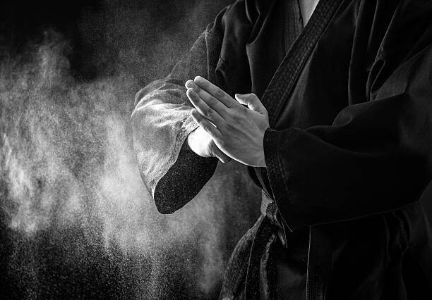 Наклейка Karate fighter hands.
