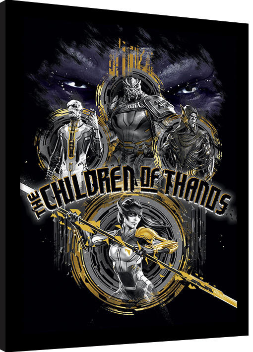 Kehystetty juliste Avengers Infinity War - Children of Thanos Stencil
