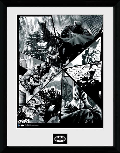 Kehystetty juliste Batman Comic - Collage