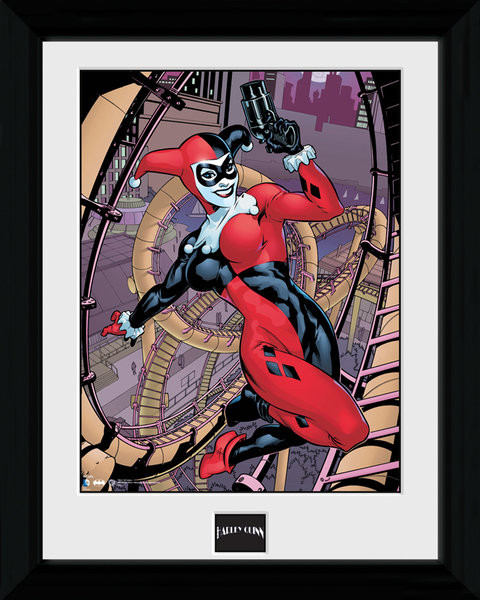 Kehystetty juliste Batman Comic - Harley Quinn