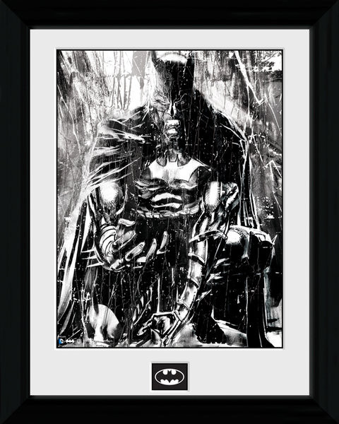 Kehystetty juliste Batman Comic - Rain