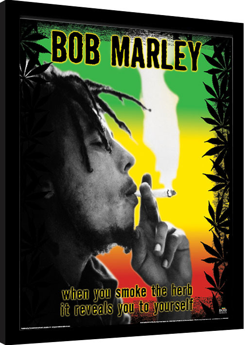 Kehystetty juliste Bob Marley - Herb