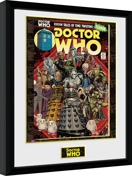 Kehystetty juliste Doctor Who - Villains Comic