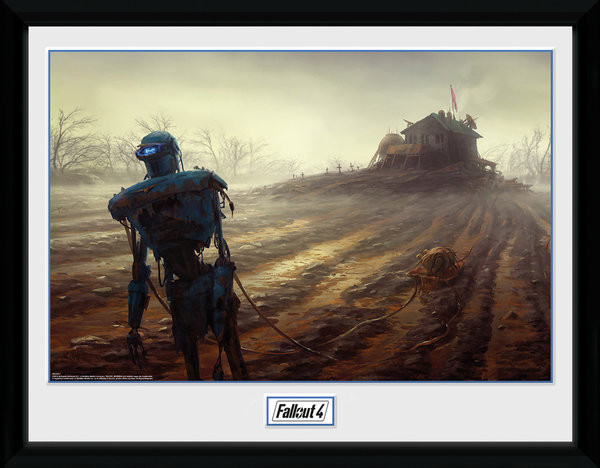 Fallout 4 - Farming Robot Kehystetty juliste