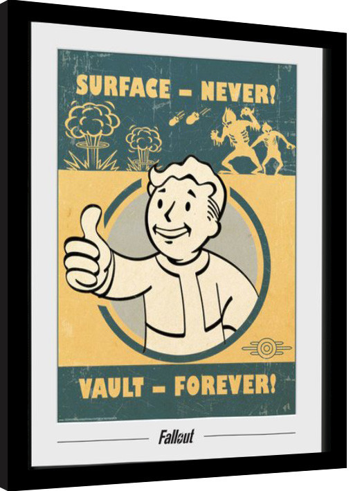 Fallout - Vault Forever Kehystetty juliste