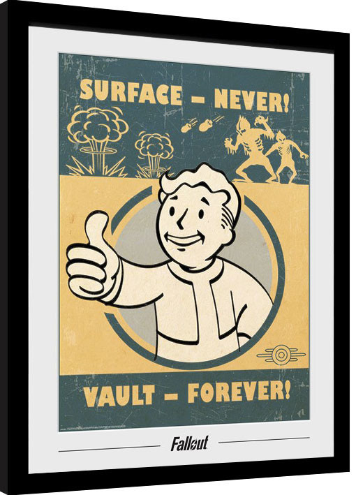 Fallout - Vault Forever Kehystetty juliste