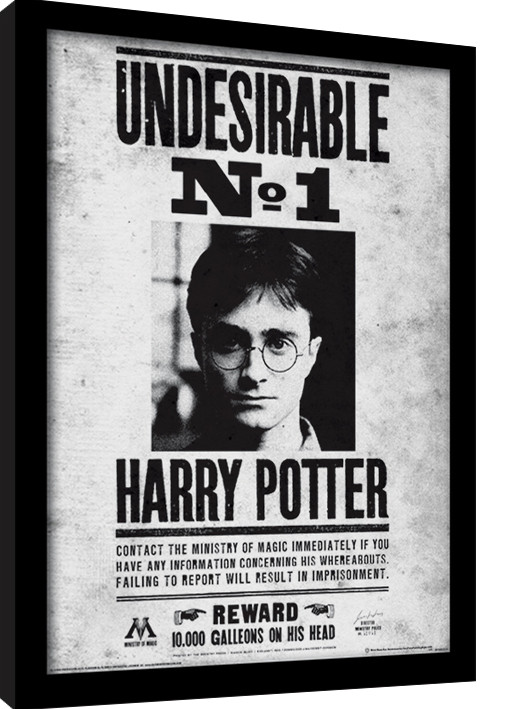 Kehystetty juliste Harry Potter - Undesirable No1