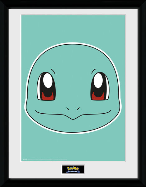 Kehystetty juliste Pokemon - Squirtle Face