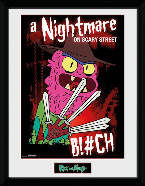 Kehystetty juliste Rick & Morty - Scary Terry