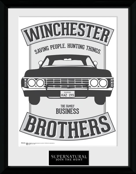 Kehystetty juliste Supernatural - Winchester