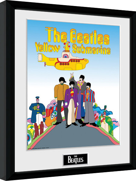 Kehystetty juliste The Beatles - Yellow Submarine