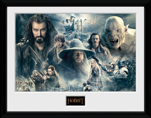 Kehystetty juliste The Hobbit - Battle of Five Armies Collage