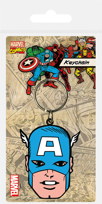 Keyring Captain America - Face | Tips for original gifts