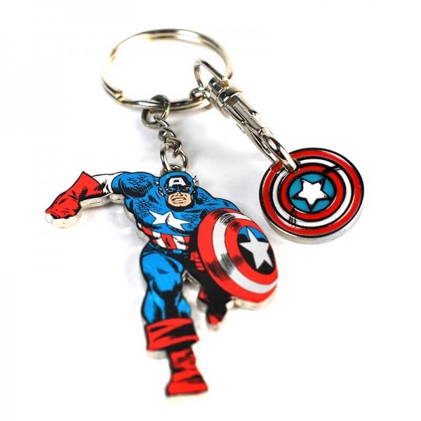 Avenger Gummi Schlüsselanhänger Captain America 2 Marvel Comics keychain