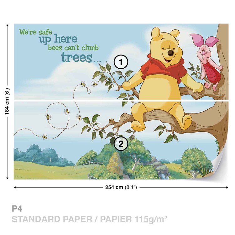 Disney Winnie Pooh Piglet Tapetti, Valokuvatapetti 