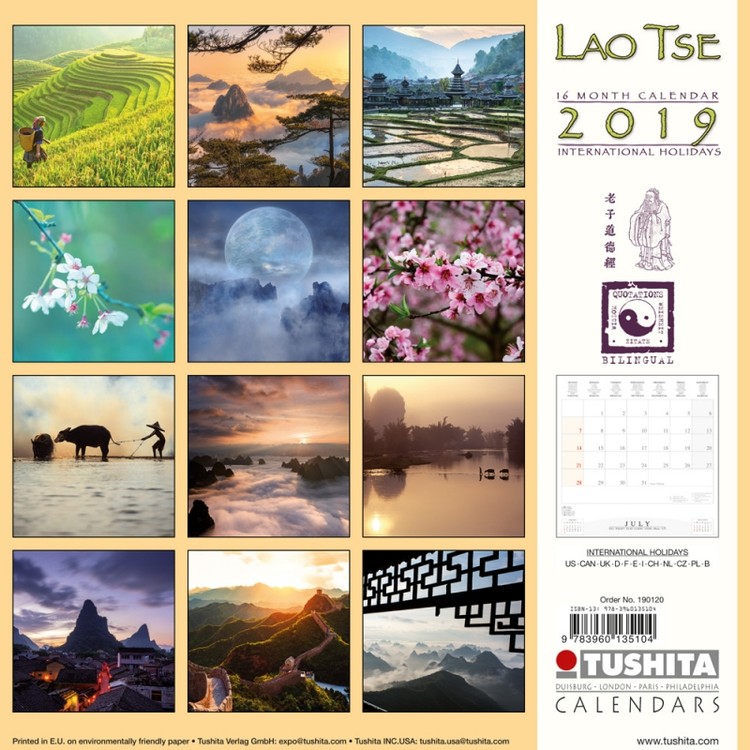 Lao Tse Wall Calendars 2022 Large Selection