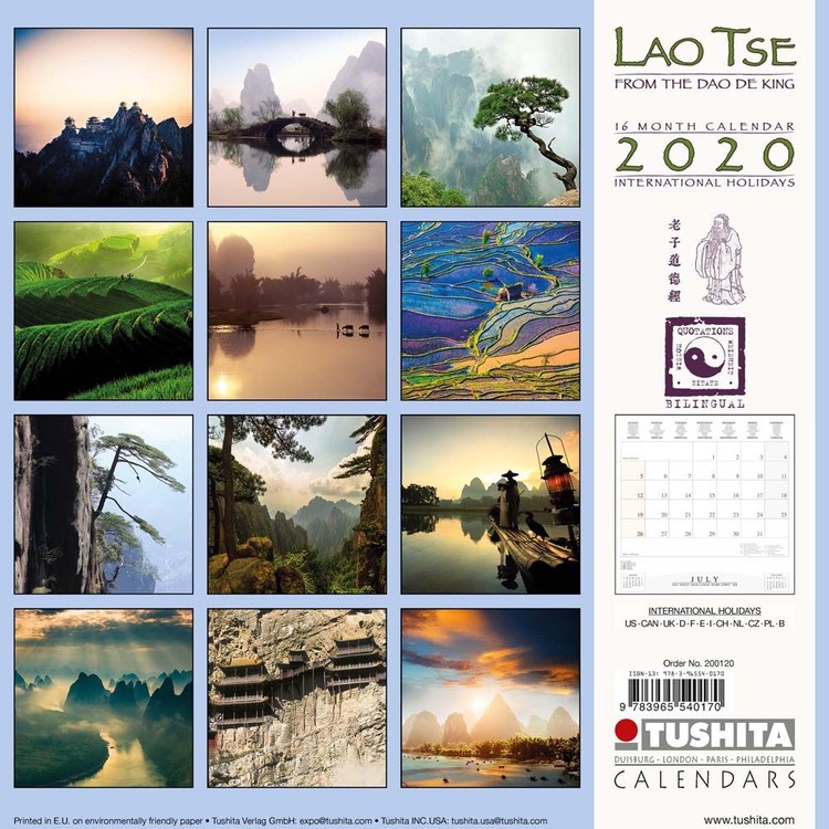 Lao Tse Wall Calendars 2022 Large Selection