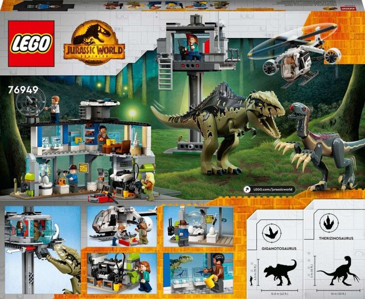 LEGO® Jurassic World 76949 - L'attaque du Giganotosaurus et du