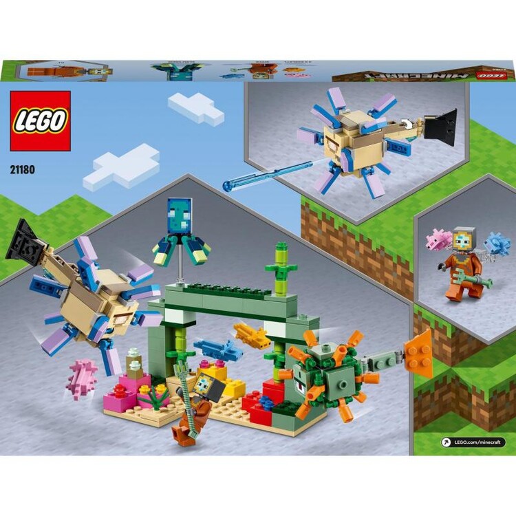 Building Kit Lego Minecraft Battle with Guardians Posters