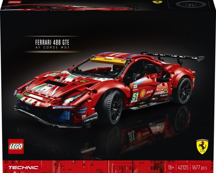 Building Kit Lego Technic - Ferrari 488 GTE AF Corse #51