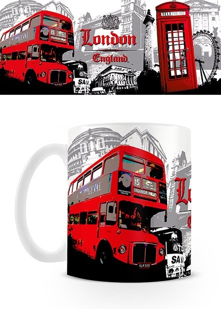 Mug London - Red Bus Collage