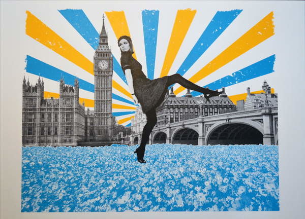 Stenska nalepka London Stride, 2018, Screenprinting