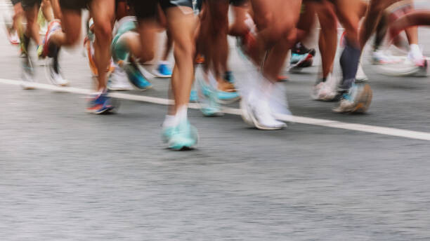 Μπλουζάκι Low Section Unknown People Running Marathon,