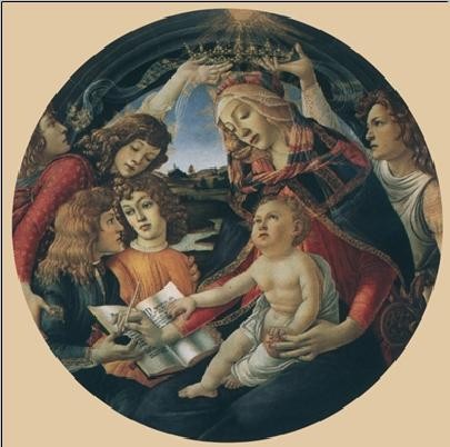 Religious Print Maddona of the Magnificat original by Sandro Botticelli cheapest