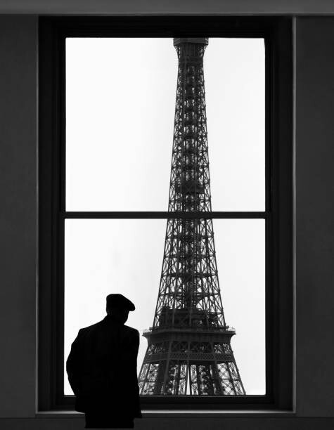 Αυτοκόλλητο Man looking out window.